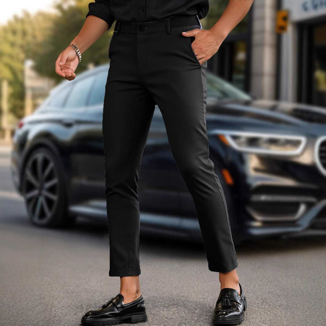 Herren Slim-Fit-Hose Modern Elegant Hochwertig