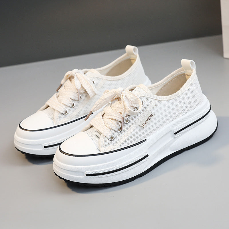 Damen Sneaker Sportlich Atmungsaktiv Mesh Trendy