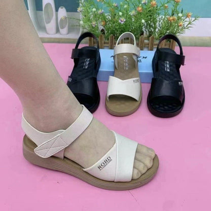 Damen Sandalen Komfort Breiter Riemen Bequem Sommer