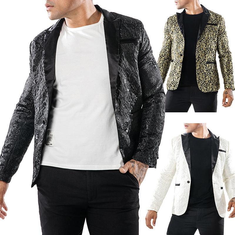 Herren Blazer Smoking Anzug Modern Floral Elegant