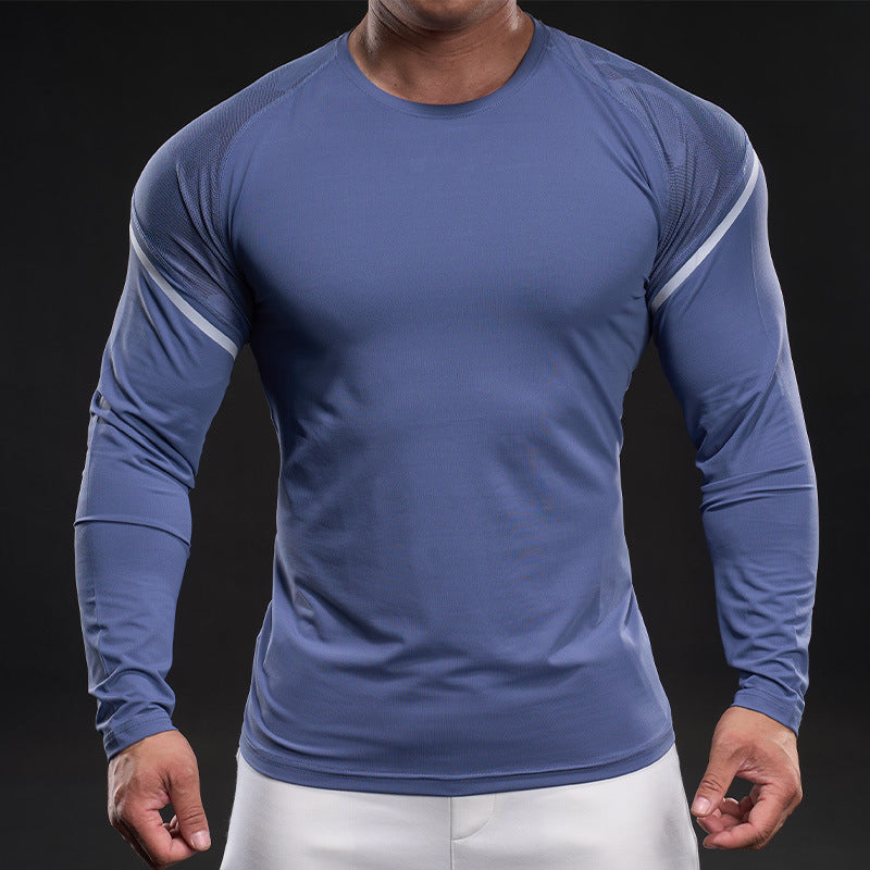 Herren Funktionsshirt Langarm Sportlich Aktiv