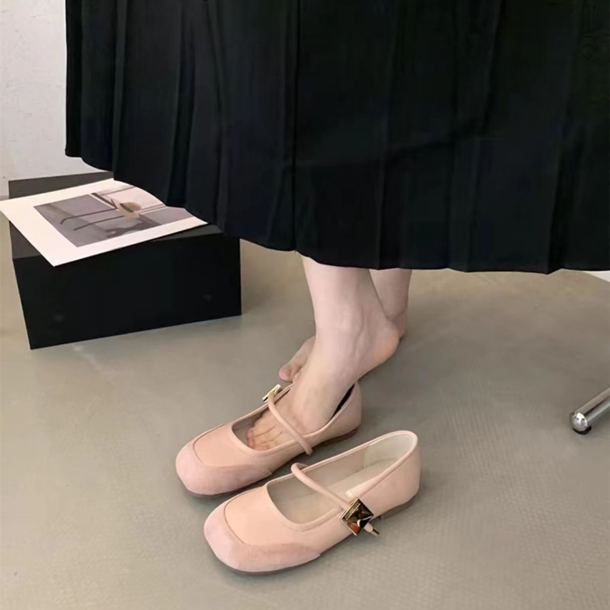 Damen Ballerina Schuhe Elegantes Design Mit Riemen Modern - BerlinGlamour