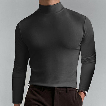 Herren Langarm T-Shirt Elegantes Casual Oberteil