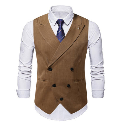 Herren Weste Modern Elegant mit Knopfleiste und Details