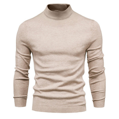 Herren Rollkragenpullover Fein Strick Elegante Optik