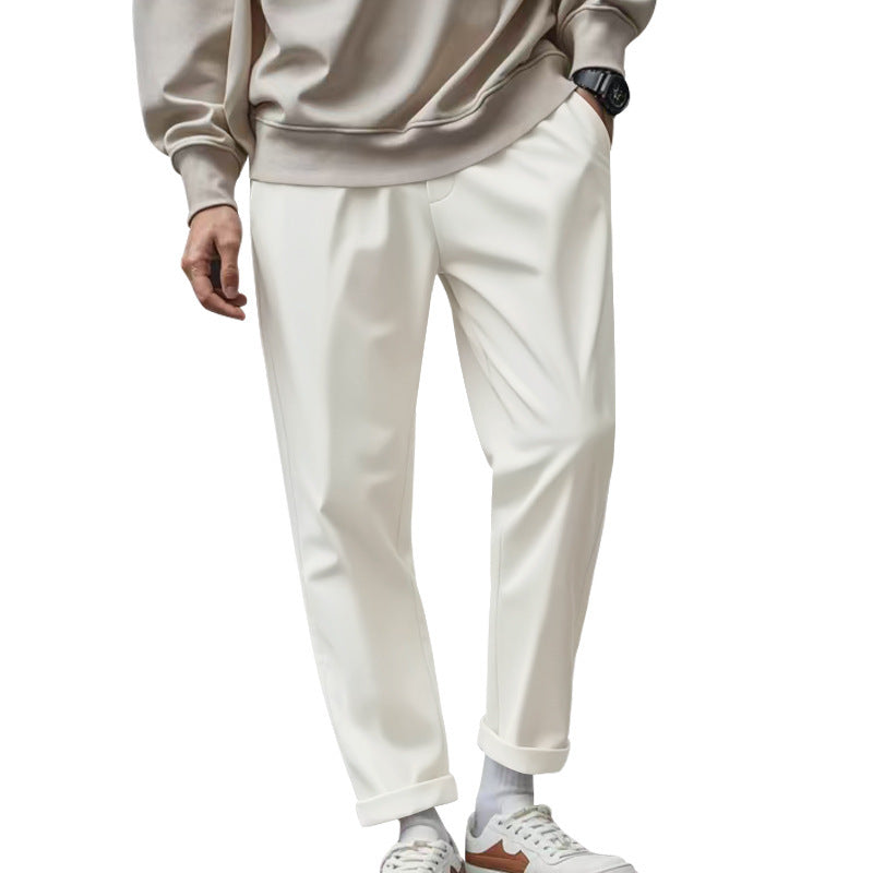 Herren Chino-Hose Bequem Atmungsaktiv Slim-Fit