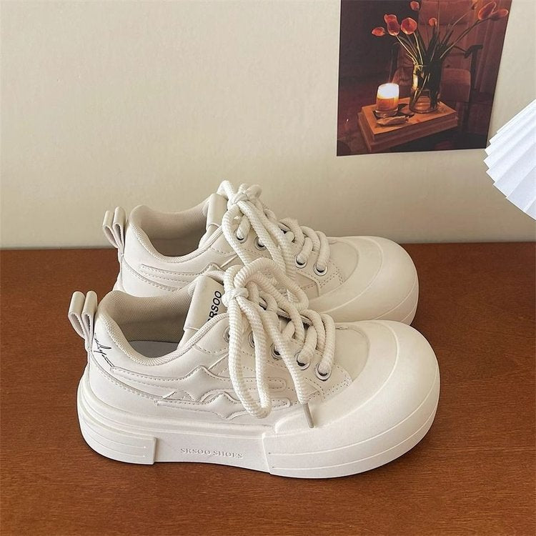 Damen Sneaker Hoch Plattform Weite Sohle Modern