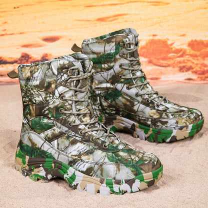 Herren Stiefel Militär Jagd robust Schwarz - BerlinGlamour