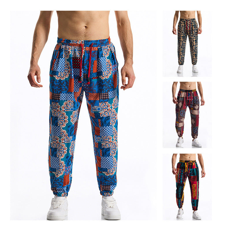Herren Freizeithose Bunt Elastisch Komfort Hose - BerlinGlamour