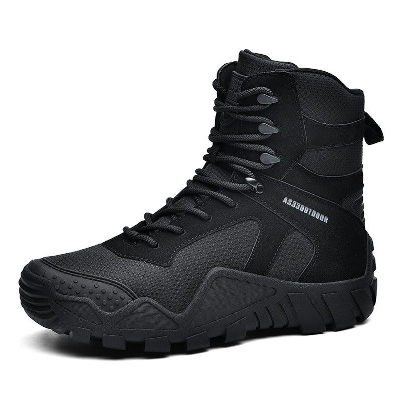 Herren Tactical Stiefel Robust Rutschfest Knöchelschutz