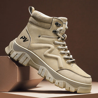 Damen Sneaker High-Top Chunky Straßenschuhe Stabil
