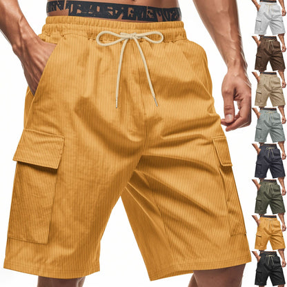 Herren Cargo Shorts Modern Streifen Design Praktisch - BerlinGlamour