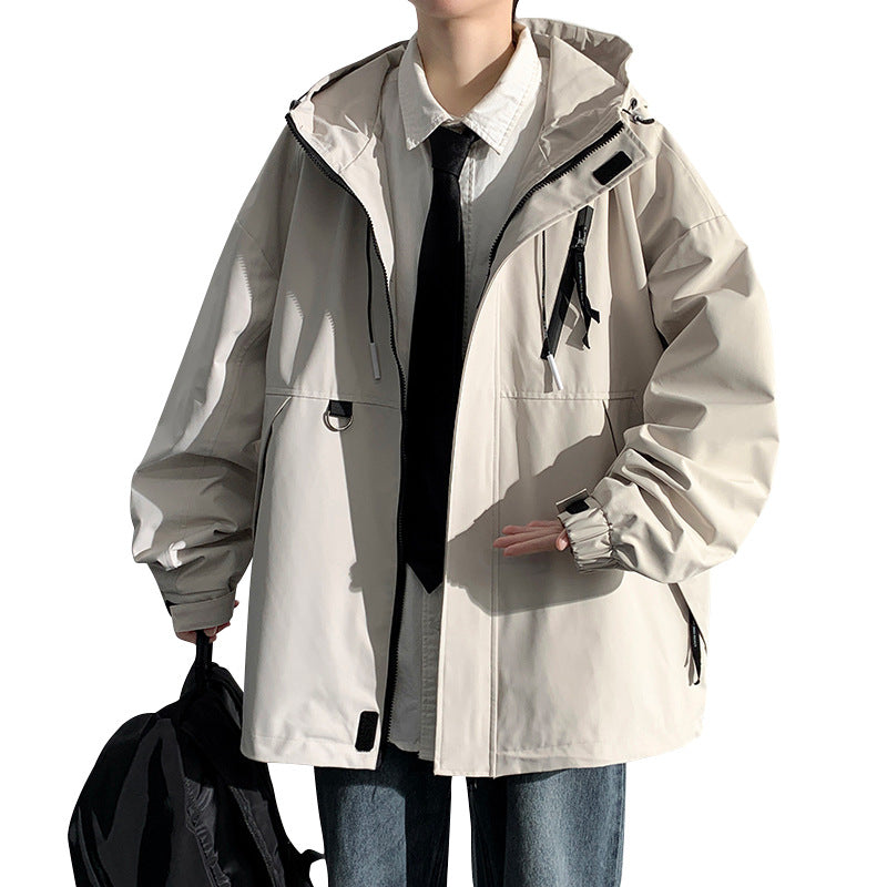 Herren Winterjacke Wetterfest Mit Kapuze und Taschen