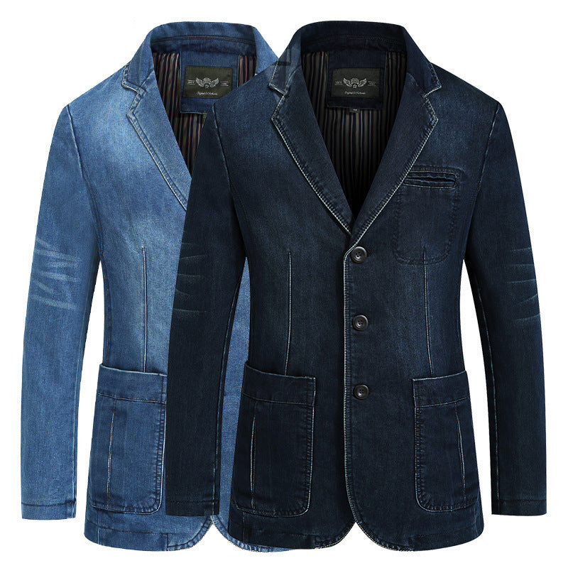 Herren Denim Blazer Modern Slim Fit - BerlinGlamour