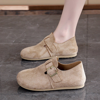 Damen Slipper Komfortabel mit Klettverschluss Warm