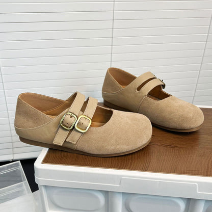 Damen Ballerinas Komfortabel mit Schnalle Elegant