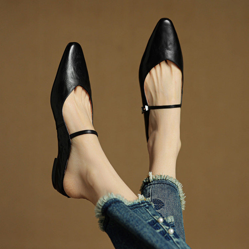 Damen Slipper Leder Echt Bequem