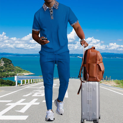 Herren Sportshirt Kurzarm Modernes Kragendesign