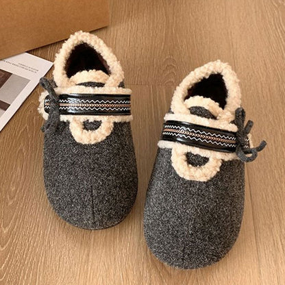 Damen Hausschuhe Weich Plüsch Warm mit modischem Design