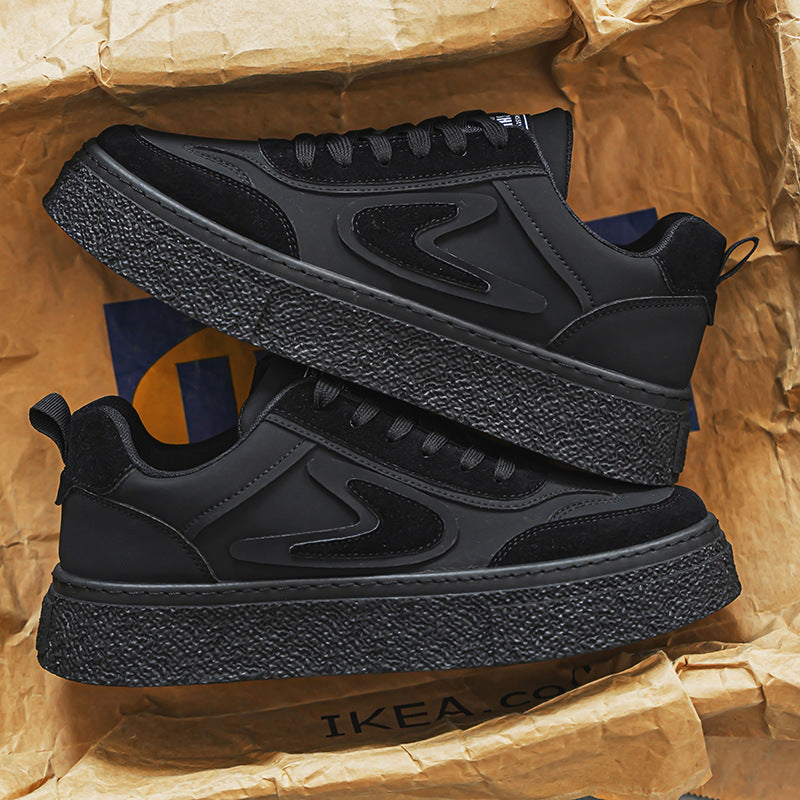 Damen Sneaker Chunky Rutschfest Dämpfend Schwarz - BerlinGlamour