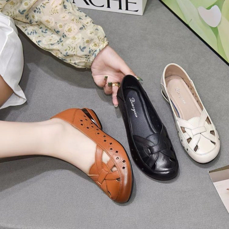 Damen Halbschuhe Elegante Cut-Outs Komfort Damenschuhe - BerlinGlamour