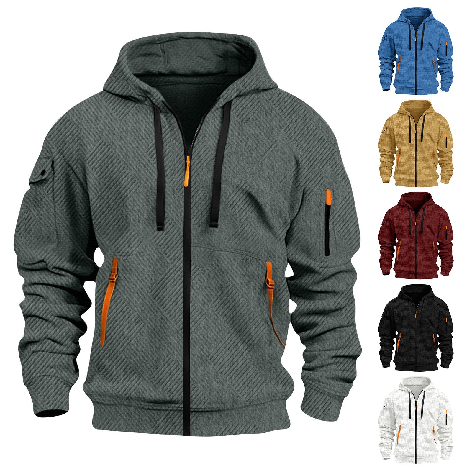 Herren Sportjacke Funktionsjacke Kapuzenjacke Wasserabweisend - BerlinGlamour