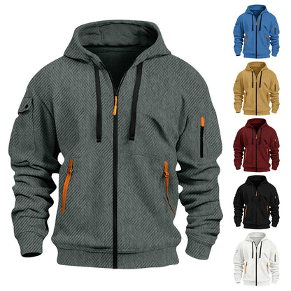 Herren Sportjacke Funktionsjacke Kapuzenjacke Wasserabweisend - BerlinGlamour