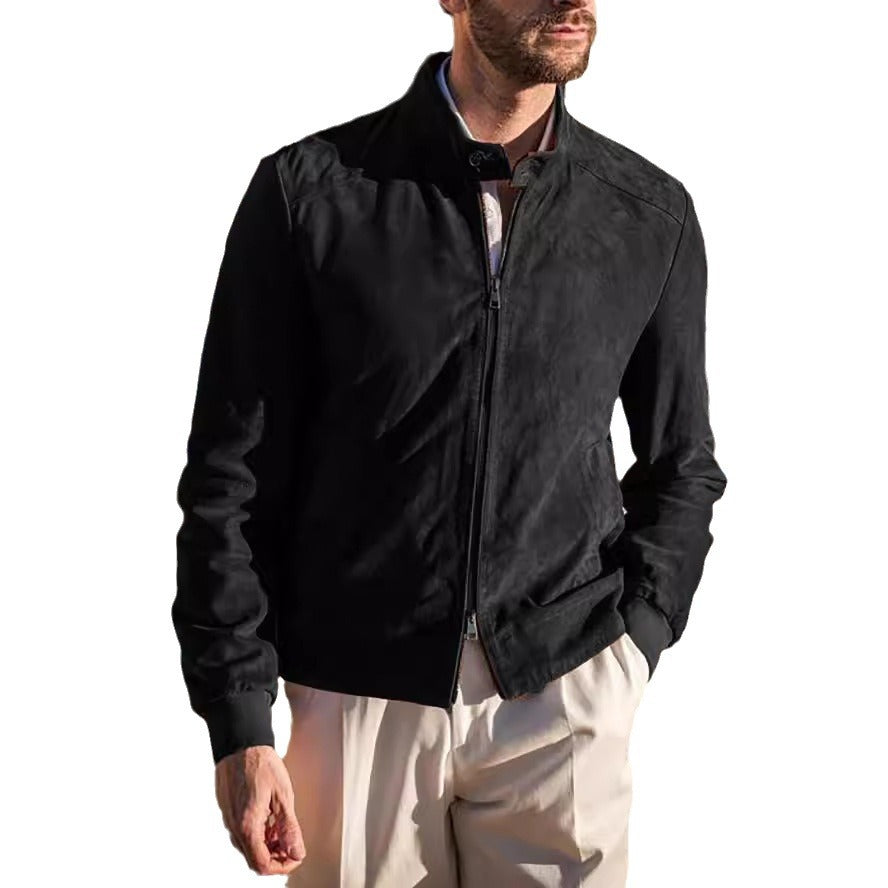 Herren Leichtjacke Sportlich Moderner Kragen