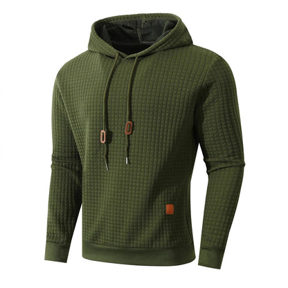 Herren Kapuzenpullover Bequem Strukturiert Mit Kordelzug
