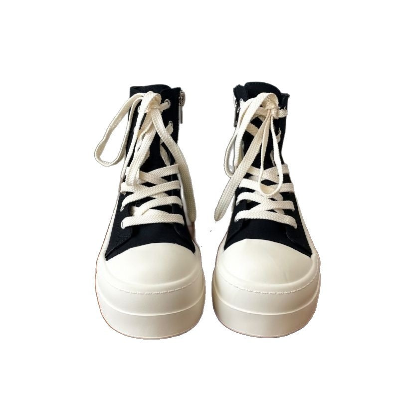 Damen Plateausneaker Hochwertig atmungsaktiv Weiss