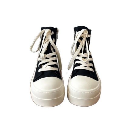 Damen Plateausneaker Hochwertig atmungsaktiv Weiss