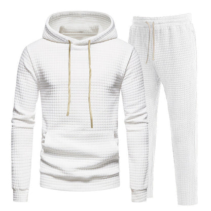Herren Hoodie Set Lässig Freizeit Elastisch Mit Kapuze