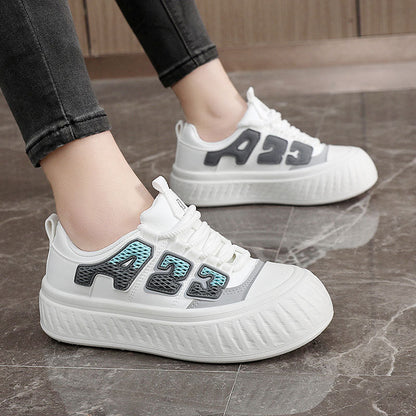 Damen Plateau Sneaker Hoch Modisch Stoßdämpfend