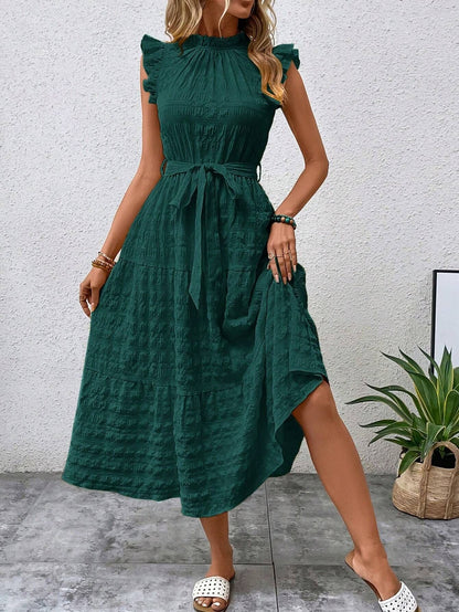 Damen Wickelkleid Elegant Rüschen details Berlin Style
