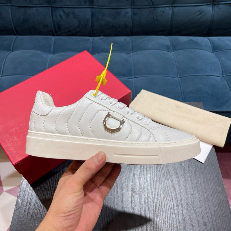 Damen Sneaker Bequem Modisch Weiße Sportschuhe - BerlinGlamour