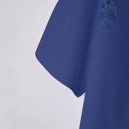 Herren Poloshirt Blumenmuster Atmungsaktiv Sommer
