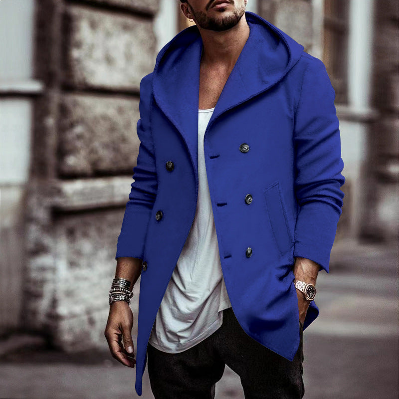 Herren Übergangsjacke mit Kapuze Stylisch Modern