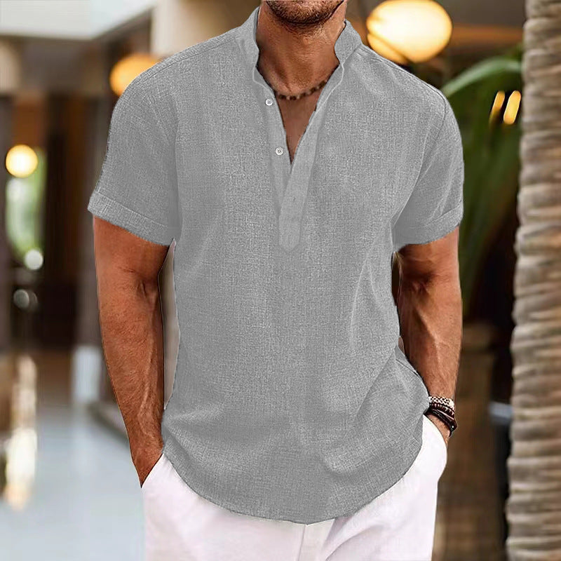 Herren Kurzarm-Shirt Freizeit Hemd Casual Berlin - BerlinGlamour