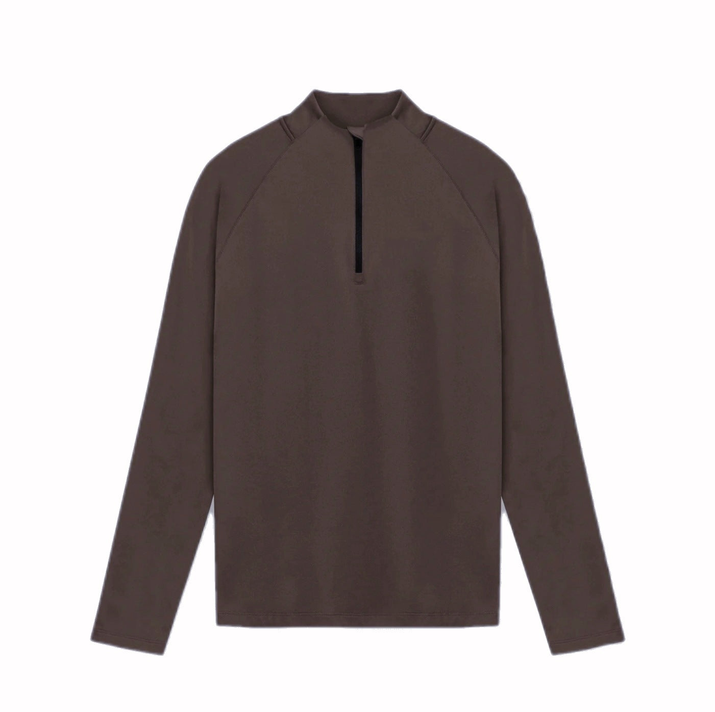 Herren Longsleeve Funktionsshirt Stehkragen Reißverschluss Sportlich