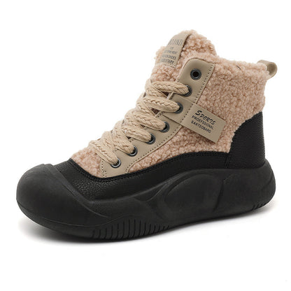 Damen Stiefel Warm High-Top Winter Schnee Schuhe Rutschfest