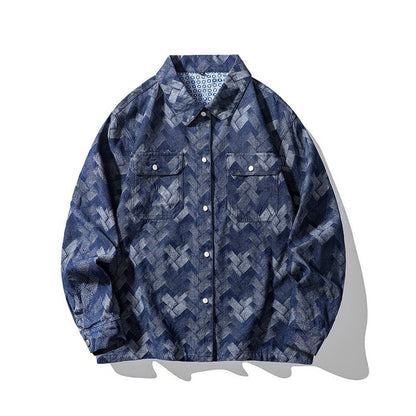 Herren Overshirt Lässig Casual Berlin Style