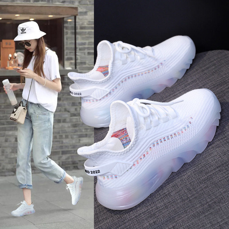Damen Sneaker Sportlich Luftpolster Laufschuhe bequem
