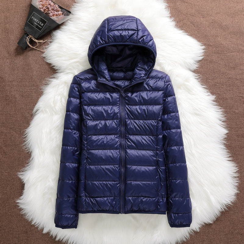 Mode Blaue Damenjacke Klassisch Himmelblau