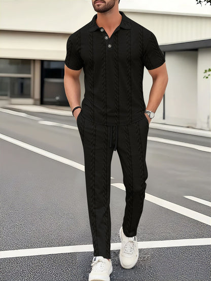 Herren Freizeitanzug Bequem Jogginghose Sportlich Modern