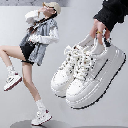 Damen Plateau Sneaker Sportlich Hochwertig Heidi - BerlinGlamour