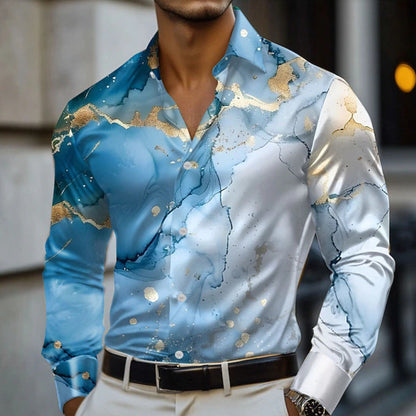 Herren Hemd Aquarell Design Modern Berlin Style - BerlinGlamour