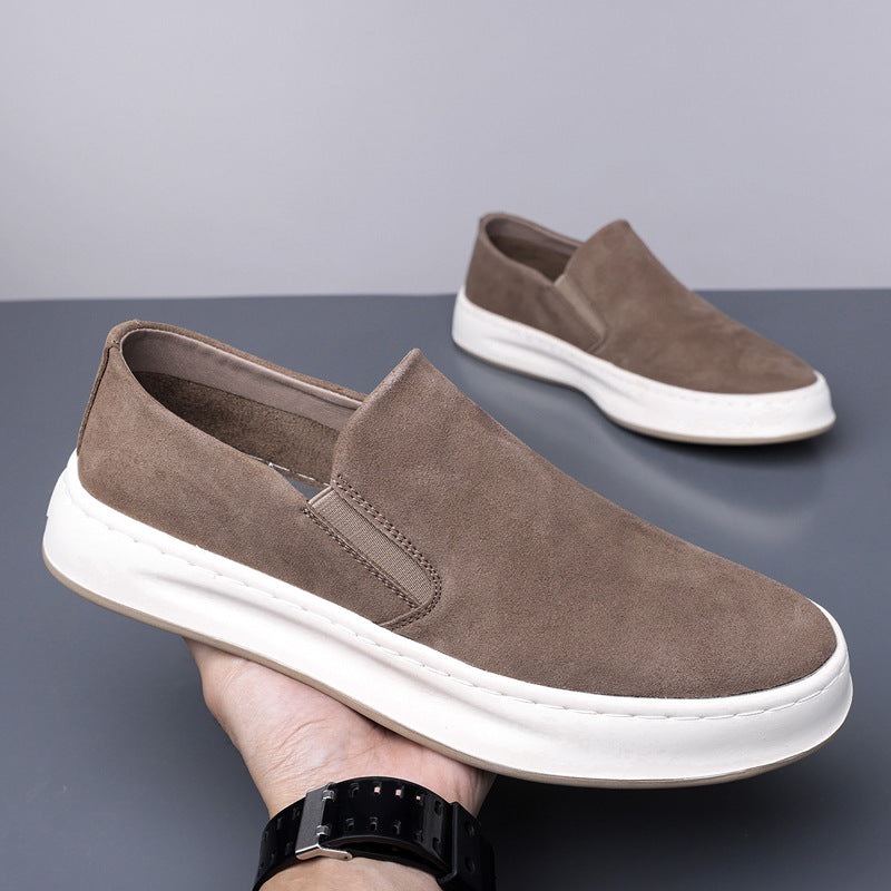 Damen Sneaker Wildleder Bequem Rutschfest