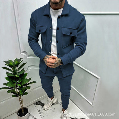 Herren Freizeitjacke Lässig Mit Taschen Sportlich