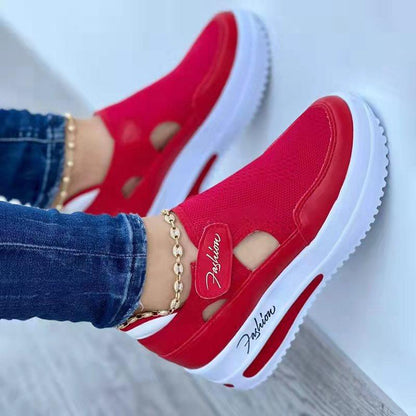 Bequeme Laufschuhe Atmungsaktiv Mesh Klettverschluss