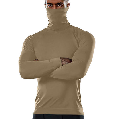 Herren Langarmshirt Sportlich atmungsaktiv Hochkragen